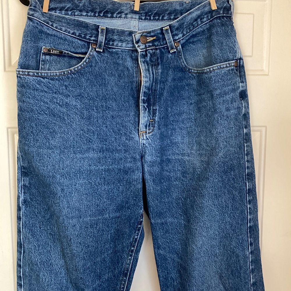 Lee Riders premium heavy denim straight leg mid rise jean 34 x 34 Y2K